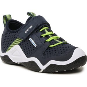 Sneakersy Geox J Wader B. A J3530A 01450 C0749 S Navy/Lime