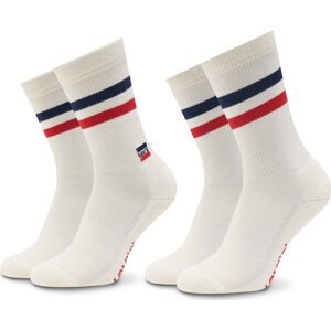 Sada 2 párů vysokých ponožek unisex Levi's® 701220667 Navy/Red