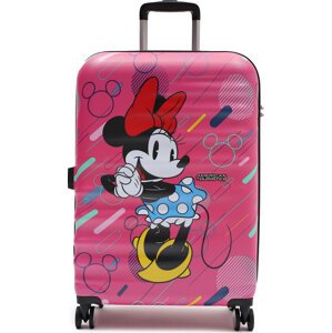 Střední Tvrdý kufr American Tourister Wavebreaker Disney 85670-9846-1CNU Minnie Futrure Pop