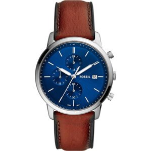 Hodinky Fossil Minimalist Chrono FS5850 Brown/Silver