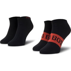 Sada 2 párů nízkých ponožek unisex Boss 2P As Logo Cc 50428744 401