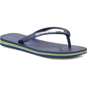 Žabky Havaianas Brasil Logo 41108500555 Navy Blue