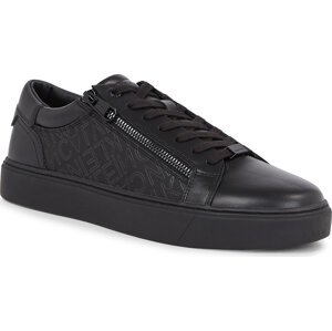 Sneakersy Calvin Klein Low Top Lace Up W/Zip Mono HM0HM01059 Outline Mono Black 0GK