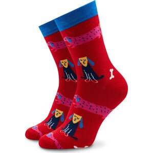 Pánské klasické ponožky Dots Socks DTS-SX-402-N Červená