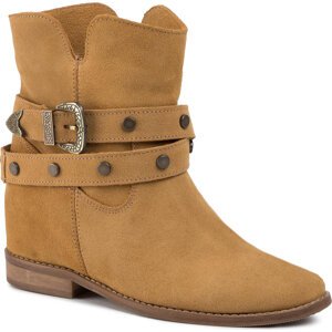 Polokozačky R.Polański 1027 Camel Zamsz