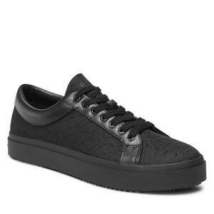 Sneakersy Calvin Klein Low Top Lace Up Mono Jq HM0HM00975 Black Mono Jacquard 0GK