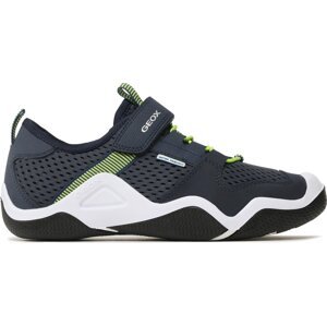 Sneakersy Geox J Wader B. A J3530A 01450 C0749 D Navy/Lime