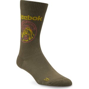 Klasické ponožky Unisex Reebok Classics Camping Socks HD9946 army green