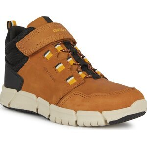 Kotníková obuv Geox J Flexyper Boy B Abx J949XA 032FU C6F2G D Brown/Dk Yellow