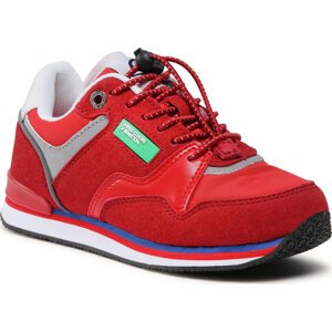 Sneakersy United Colors Of Benetton Snug Mx BTK113010 Red/White 5110