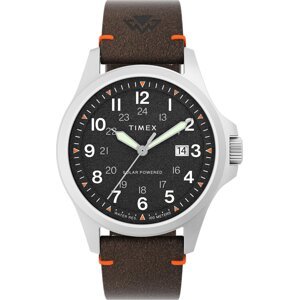 Hodinky Timex Expedition North Field Solar TW2V64100 Silver/Brown