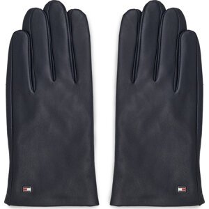 Pánské rukavice Tommy Hilfiger Essential Flag Leather Gloves AM0AM11482 Space Blue DW6