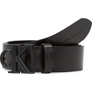 Pánský pásek Calvin Klein Jeans Round Mono Pl Lthr Sm Belt K50K511154 Black BDS