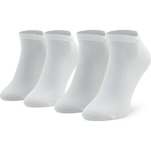 Sada 2 párů pánských nízkých ponožek Boss 2P As Uni Cc 50469849 White 100