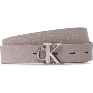 Dámský pásek Calvin Klein Jeans Mono Hw Lthr Belt 25mm K60K610593 Šedá