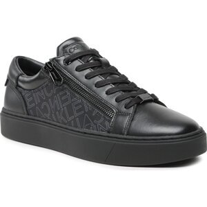 Sneakersy Calvin Klein Low Top Lace Up W/Zip Mono HM0HM01059 Černá