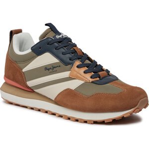 Sneakersy Pepe Jeans Foster Heat M PMS60012 Tobacco Brown 859