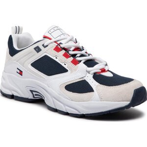 Sneakersy Tommy Jeans Archive Run EM0EM01005 White YBR