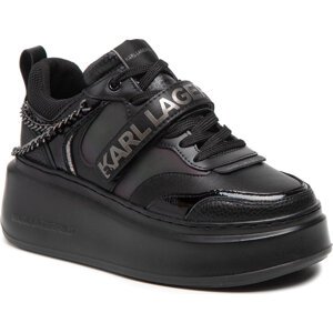 Sneakersy KARL LAGERFELD KL63540 Black Lthr/Mono