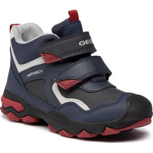Kotníková obuv Geox J Buller B.B Abx B J049WB 0ME50 C4244 S Navy/Dk Red