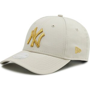 Kšiltovka New Era New York Yankees Metallic 60222491 Béžová