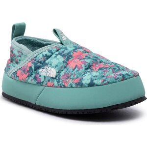 Bačkory The North Face Thermoball Traction Mule II NF0A39UX9W21 Coral Sunrise Forestland Floral Print/Wasabi