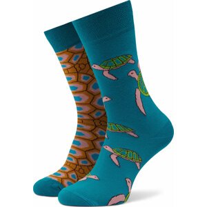 Klasické ponožky Unisex Funny Socks Turtle SM1/21 Modrá