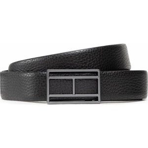Pánský pásek Tommy Hilfiger Flag Logo Buckle 3.5 AM0AM10332 Černá