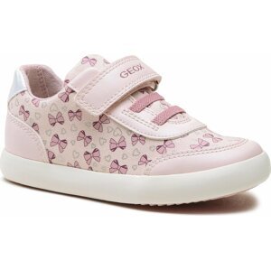 Sneakersy Geox B Gisli Girl B021MA0AW54C8175 S Lt Pink/White