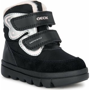 Kotníková obuv Geox B Willaboom Girl B A B365AA 0FU22 C0869 M Black/Lt Pink