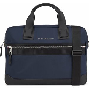 Brašna na notebook Tommy Hilfiger Th Elevated Nylon Computer Bag AM0AM11574 Space Blue DW6