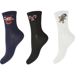 Dámské klasické ponožky Pieces Cally 17133920 Black