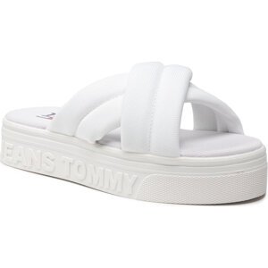 Nazouváky Tommy Jeans Flatform Sandal EN0EN01798 White YBR