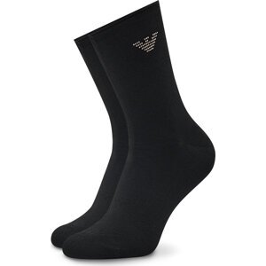 Dámské klasické ponožky Emporio Armani 292306 2F223 00020 Black