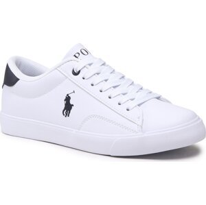 Sneakersy Polo Ralph Lauren Theron V RF104105 White Smooth PU/Navy w/ Navy PP