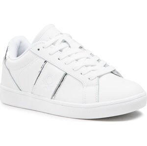 Sneakersy United Colors Of Benetton Walk Lth BTW114010 White/Silver 1040