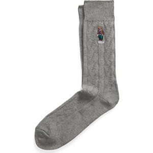 Pánské klasické ponožky Polo Ralph Lauren 449929102001 Grey Heather