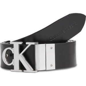 Dámský pásek Calvin Klein Jeans Round Mono Pl Rev Lthr Belt 30Mm K60K611489 Black/Black 01B