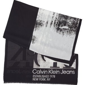 Šál Calvin Klein Jeans Monogram Stole 70X180 K60K610912 BDS