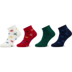 Sada 4 párů dětských nízkých ponožek United Colors Of Benetton 6AO307023 903
