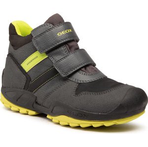 Kotníková obuv Geox J N.Savage B. Wpf B J04CBB 0CEFU C1267 S Dk Grey/Lime
