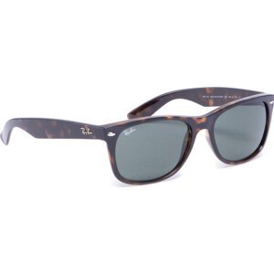 Sluneční brýle Ray-Ban New Wayfarer 0RB2132 902 Black/Dark Brown/Green