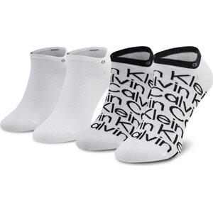 Sada 2 párů pánských nízkých ponožek Calvin Klein 701218714 Bílá