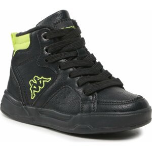 Kotníková obuv Kappa 260826K Black/Lime 1133