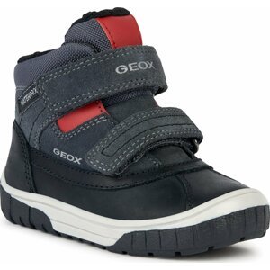 Kotníková obuv Geox B Omar Boy Wpf B162DB 022FU C0047 M Dk Grey/Red