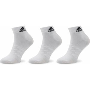 Sada 3 párů dámských vysokých ponožek adidas T Spw Ank 3P HT3468 White/Black
