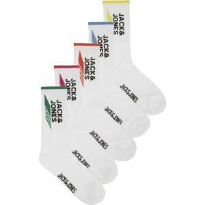 Sada 5 párů dětských vysokých ponožek Jack&Jones Junior 12235372 Růžová