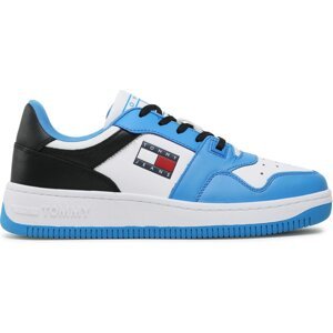 Sneakersy Tommy Jeans Basket Leather EM0EM01162 Deep Sky Blue C2P