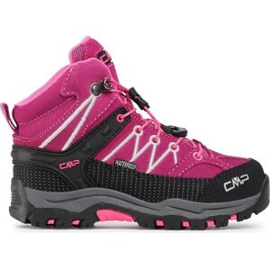 Trekingová obuv CMP Kids Rigel Mid Trekking Shoe Wp 3Q12944 Berry/Pink Fluo 05HF