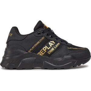 Sneakersy Replay GWS7Z .000.C0007S Black Gold